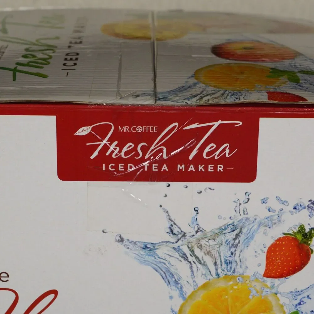 Mr. Coffee Iced Tea Maker 3 Quart Red Model TM75RS Brew Tea Bags or Tea Leaves